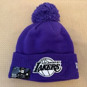 New Era NBA 2022-2023 Los Angeles Lakers City Edition Purple Knit Hat Beanie NEW